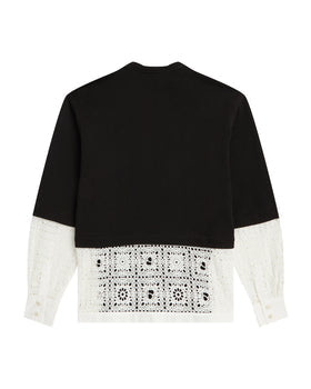 BAPY FLORAL HEM SWEATSHIRT LADIES
