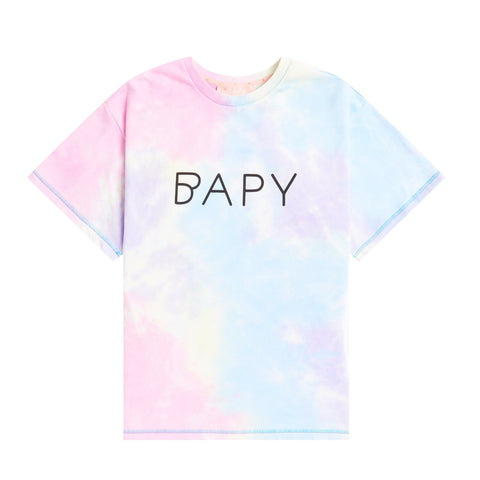 BAPY TIE-DYED LOGO TEE LADIES