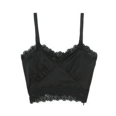 BAPY SLIM-FIT LACE-TRIMMED TOP LADIES