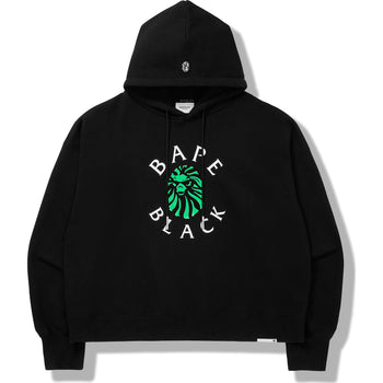 BAPE BLACK COLLEGE OVERSIZED PULLOVER HOODIE MENS