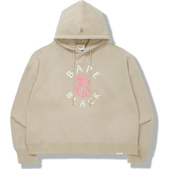 BAPE BLACK COLLEGE OVERSIZED PULLOVER HOODIE MENS