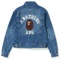FLOWER COLLEGE DENIM JACKET LADIES