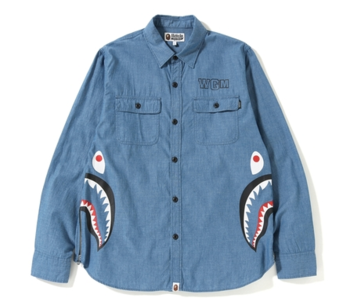 SIDE ZIP SHARK SHIRT MENS