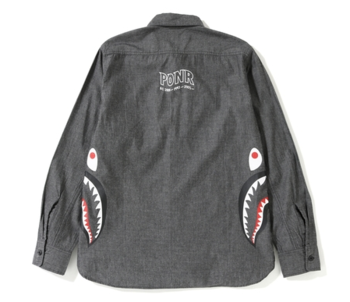 SIDE ZIP SHARK SHIRT MENS